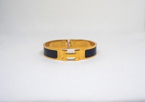 Hermes Bracelet Black Gold