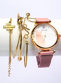 Kitty Chain Watch Pink