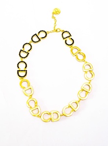 Christian Dior CD Golden Necklace