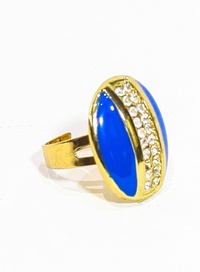Blue Pearl Ladies Ring
