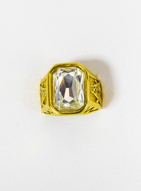 Crystal Gold Plated Ring